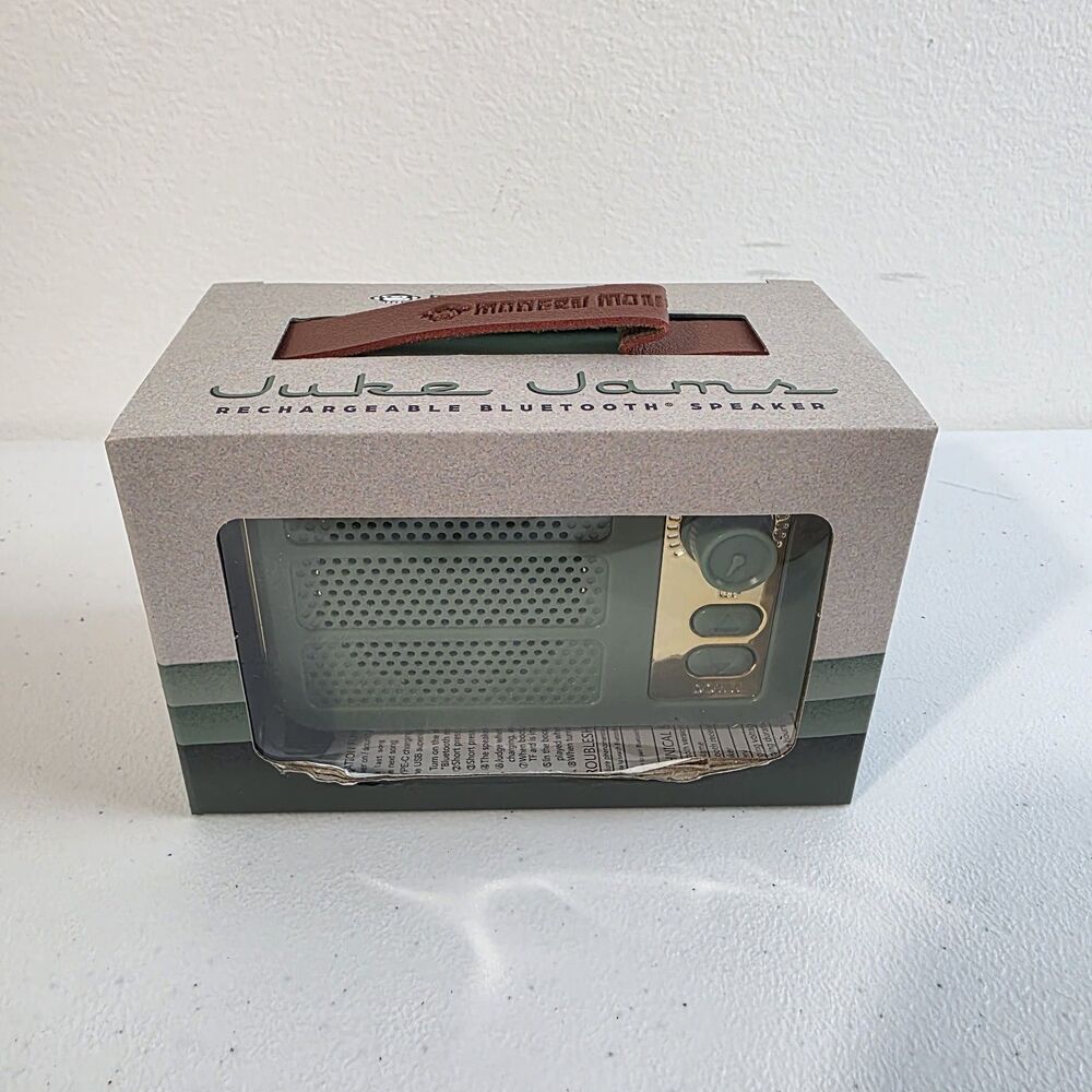 Modern Monkey Juke Jams Green Old Skool Rechargeable Speaker New NIB Bluetooth